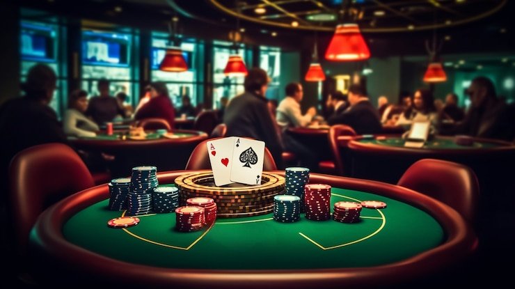 Pengguna menikmati pertandingan olahraga dan live casino secara online